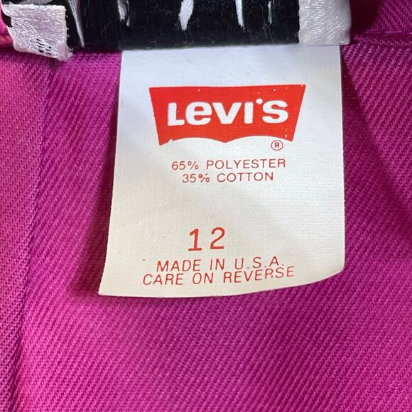Levi's Travelers, Pink Vintage High Waist Pleated Slacks. Size 12. New cond! - Picture 5 of 6